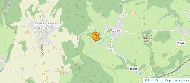 localisation de l'entreprise GAEC DU ROULIER  LE ROULIER