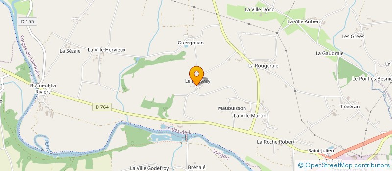 localisation de l'entreprise GAEC DU ROUVRAY à FORGES DE LANOUEE