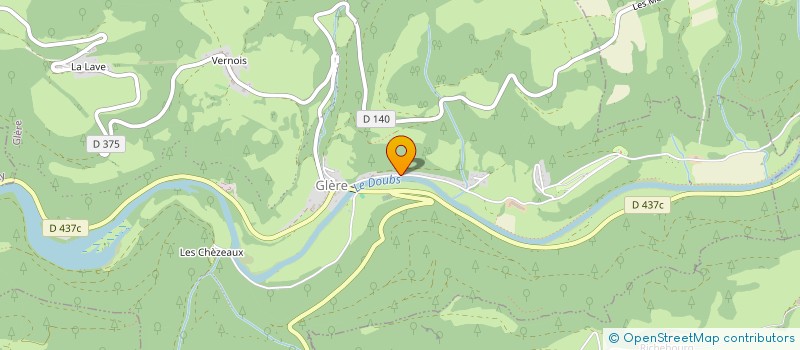 localisation de l'entreprise GAEC DU RUISSEAU à GLERE