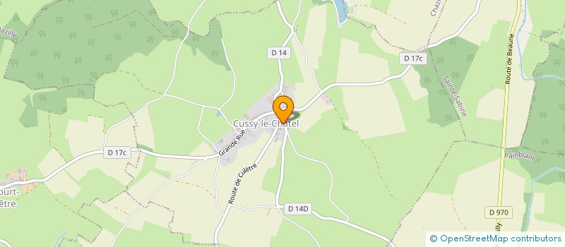 localisation de l'entreprise GAEC DU SAPIN  CUSSY-LE-CHATEL
