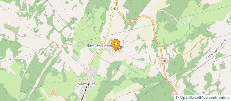 localisation de l'entreprise GAEC DU SAPIN BOURRIOT à ADAM-LES-PASSAVANT