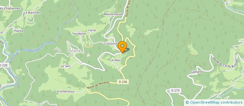 localisation de l'entreprise GAEC DU SARDIER à LAFARRE