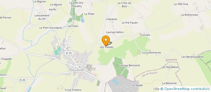localisation de l'entreprise GAEC DU SENTIER à PLOUASNE