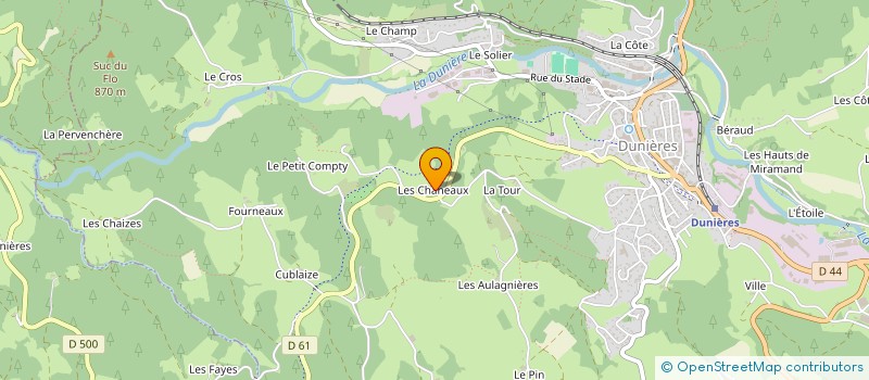 localisation de l'entreprise GAEC DU SERPOLET  RIOTORD