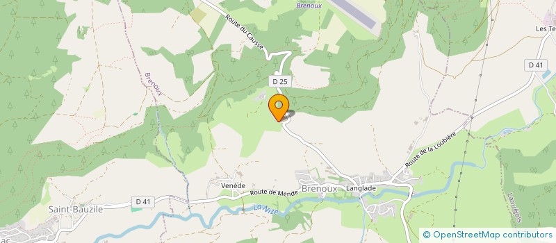 localisation de l'entreprise GAEC DU SERRE  BRENOUX