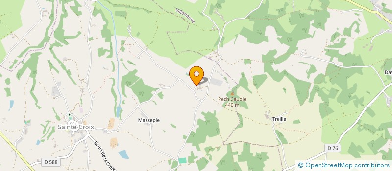 localisation de l'entreprise GAEC DU SOL A L'HOMME  SAINTE-CROIX