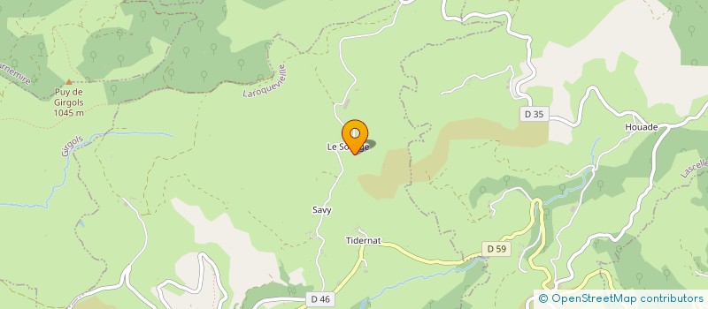 localisation de l'entreprise GAEC DU SOLIAGE à LAROQUEVIEILLE