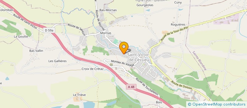 localisation de l'entreprise GAEC DU SOMMET à MONTAGNIEU