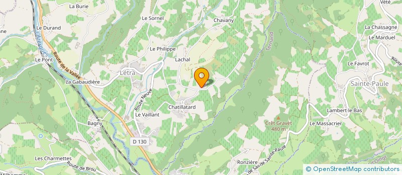 localisation de l'entreprise GAEC DU SORNEL  LETRA