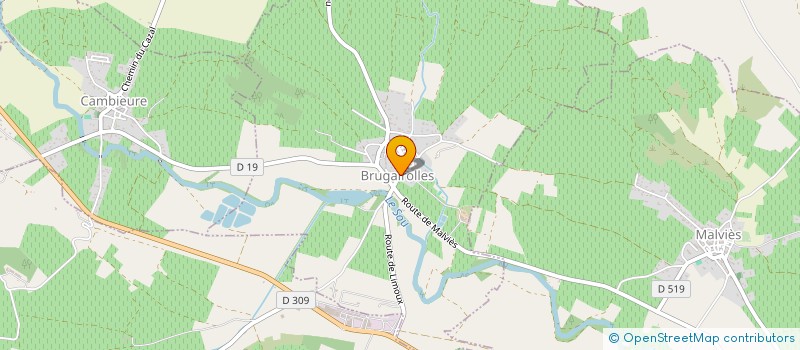 localisation de l'entreprise GAEC DU SOUSTROBE à VILLELONGUE D'AUDE