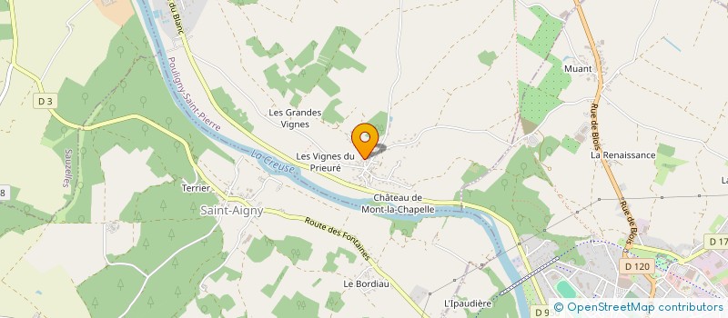localisation de l'entreprise GAEC DU START CHIEBE à POULIGNY-SAINT-PIERRE