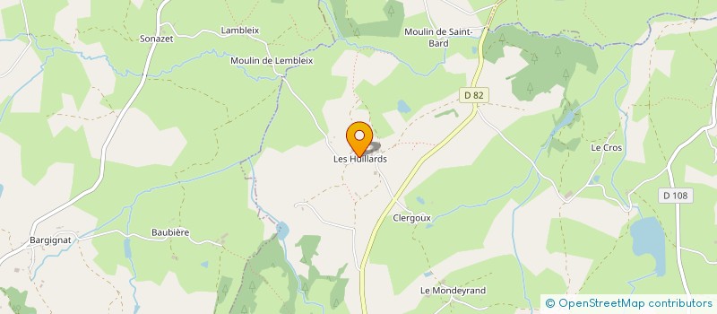 localisation de l'entreprise GAEC DU TAILLEUR  CONDAT-EN-COMBRAILLE