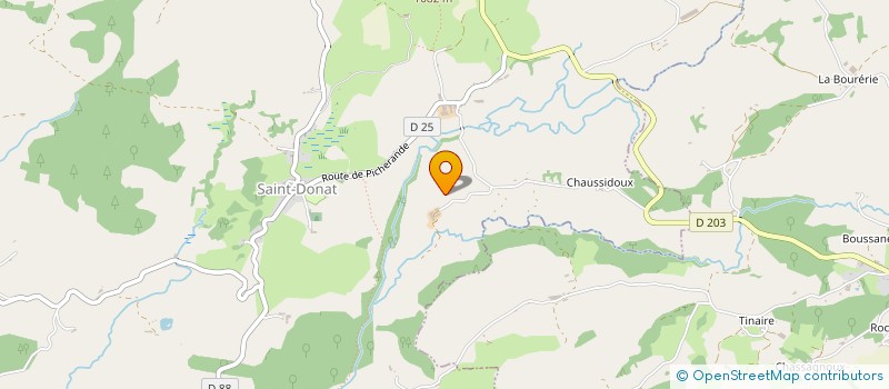 localisation de l'entreprise GAEC DU TARAFET à SAINT-DONAT