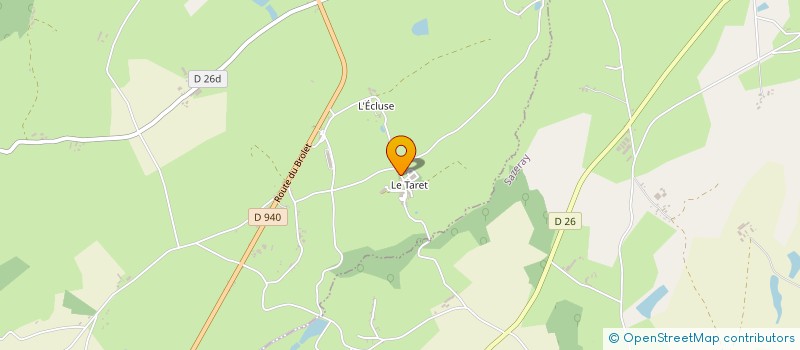 localisation de l'entreprise GAEC DU TARET à POULIGNY-NOTRE-DAME