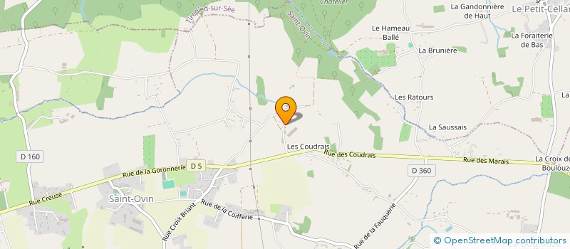 localisation de l'entreprise GAEC DU TELEGRAPHE à SAINT-OVIN