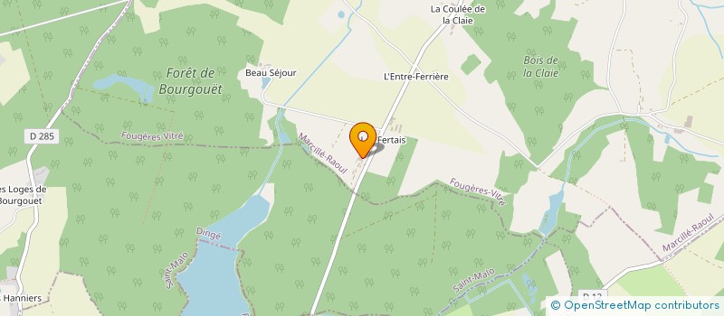 localisation de l'entreprise GAEC DU TER'TER  MARCILLE-RAOUL