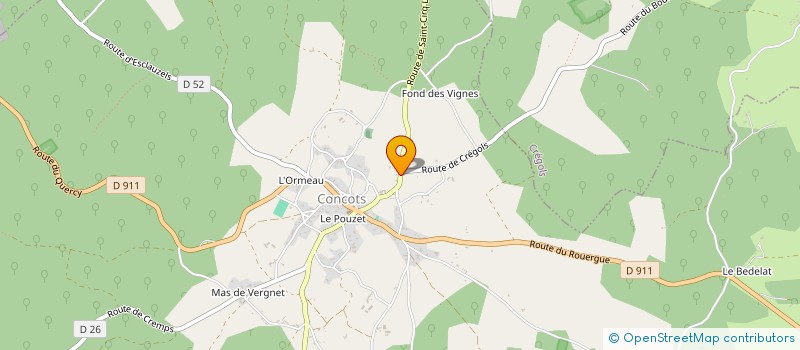 localisation de l'entreprise GAEC DU TERRE FORT à VIDAILLAC
