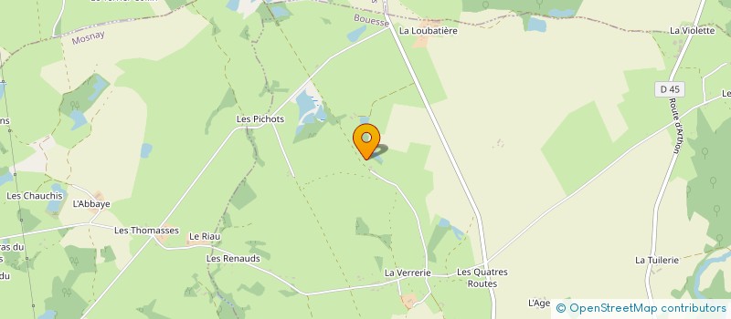 localisation de l'entreprise GAEC DU TERREAU à MOSNAY