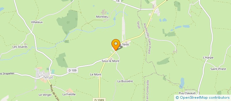 localisation de l'entreprise GAEC DU TERRET à TERJAT