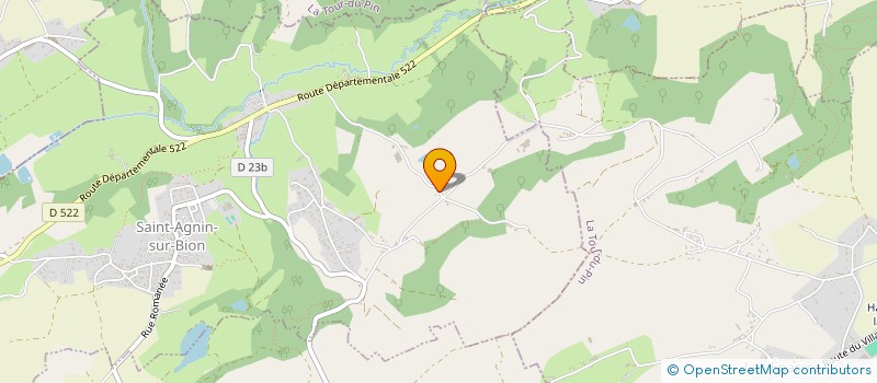 localisation de l'entreprise GAEC DU TERRON  SAINT-AGNIN-SUR-BION