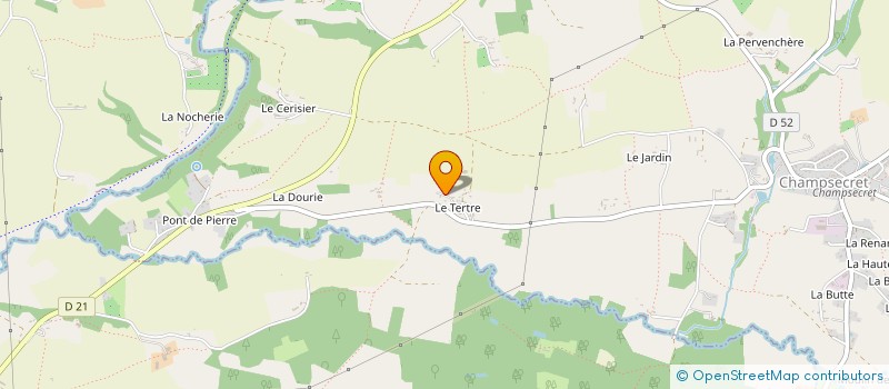 localisation de l'entreprise GAEC DU TERTRE RUAULT à DOMFRONT-EN-POIRAIE