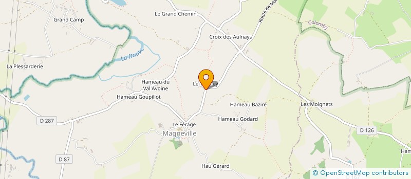 localisation de l'entreprise GAEC DU THIELLEY à MAGNEVILLE