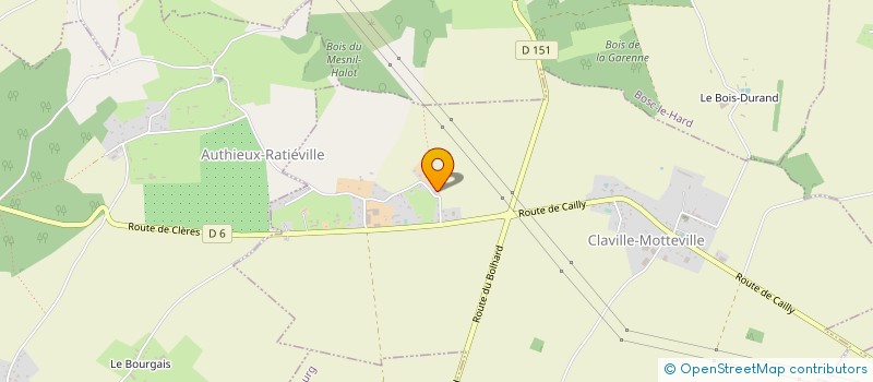 localisation de l'entreprise GAEC DU THIL  CLAVILLE-MOTTEVILLE