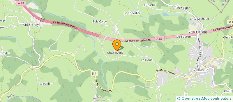 localisation de l'entreprise GAEC DU THIVIN à VIOLAY
