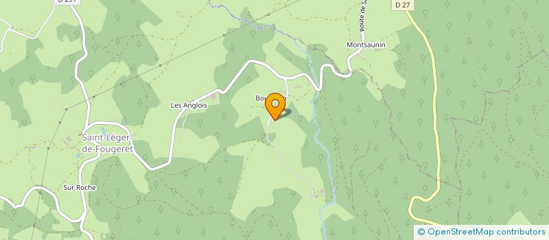 localisation de l'entreprise GAEC DU TILLEUL à SAINT-LEGER-DE-FOUGERET
