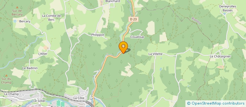 localisation de l'entreprise GAEC DU TRACOL  RIOTORD