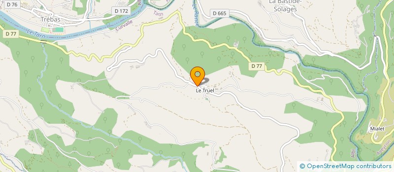 localisation de l'entreprise GAEC DU TRUEL à CURVALLE