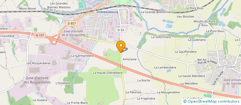 localisation de l'entreprise GAEC DU TUNNEL à CHATEAUBOURG