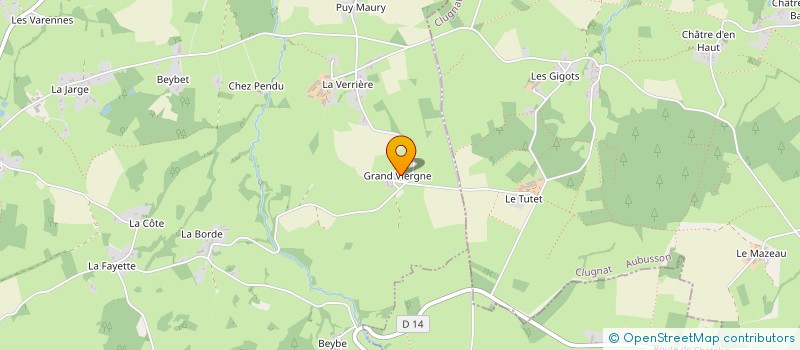 localisation de l'entreprise GAEC DU TUTET à SAINT-DIZIER-LES-DOMAINES