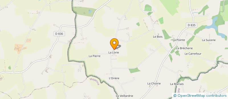 localisation de l'entreprise GAEC DU VAILOR à SAINT-FRAIMBAULT