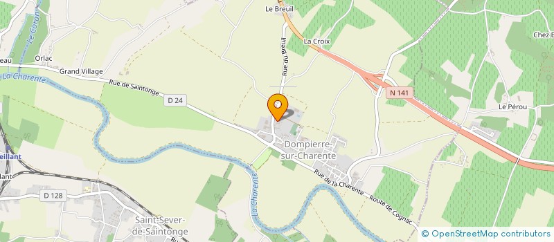 localisation de l'entreprise GAEC DU VAL CHARENTE  DOMPIERRE-SUR-CHARENTE