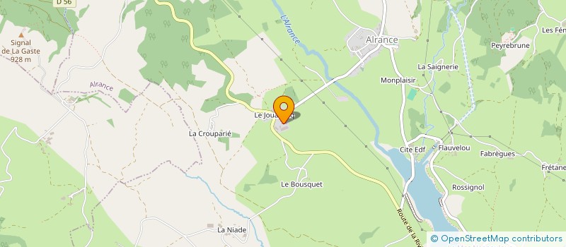 localisation de l'entreprise GAEC DU VAL D ALRANCE à ALRANCE