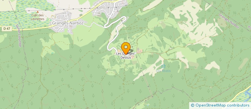 localisation de l'entreprise GAEC DU VAL D'OR à GRANGES-NARBOZ
