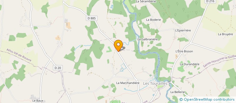 localisation de l'entreprise GAEC DU VAL DE ROUVRE à ATHIS-VAL DE ROUVRE