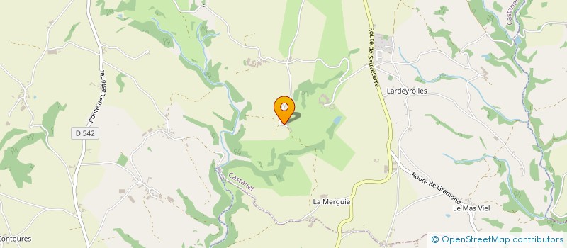 localisation de l'entreprise GAEC DU VAL DES SOULIES  CASTANET