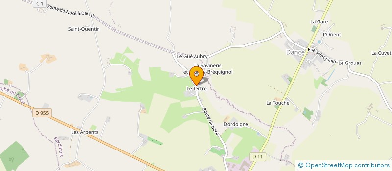 localisation de l'entreprise GAEC DU VAL PRIMBERT à PERCHE-EN-NOCE
