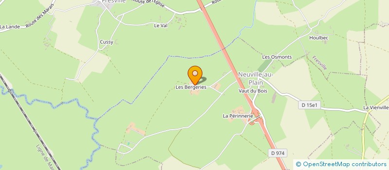 localisation de l'entreprise GAEC DU VALBRIQUET  NEUVILLE-AU-PLAIN