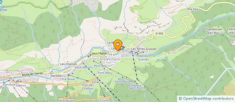 localisation de l'entreprise GAEC DU VALLONBRUN à VAL-CENIS