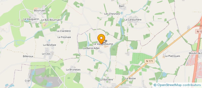 localisation de l'entreprise GAEC DU VAUGUILLAUME  LA GRIGONNAIS