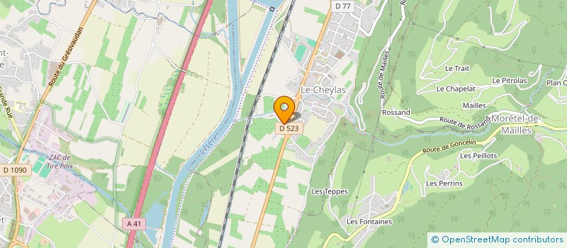 localisation de l'entreprise GAEC DU VERGER DES ILES  LE CHEYLAS