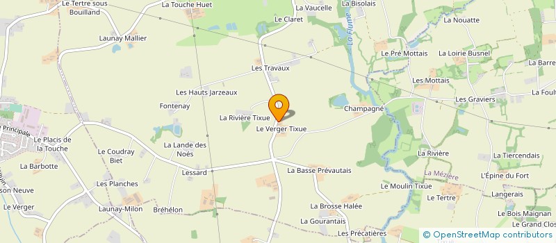 localisation de l'entreprise GAEC DU VERGER TIXUE à GEVEZE