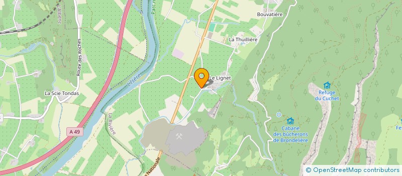 localisation de l'entreprise GAEC DU VERSOUD à LA RIVIERE