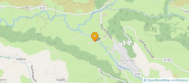 localisation de l'entreprise GAEC DU VERT à SAINT-MARTIN-CANTALES