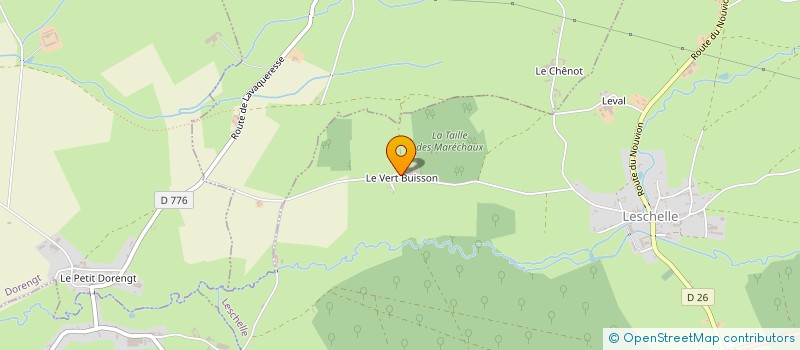 localisation de l'entreprise GAEC DU VERT BUISSON à LESCHELLE