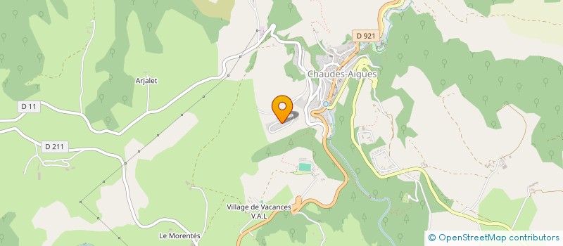 localisation de l'entreprise GAEC DU VIALARD JS à CHAUDES-AIGUES