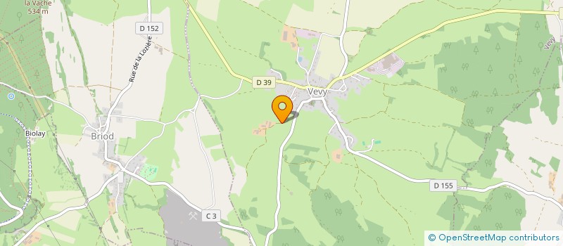 localisation de l'entreprise GAEC DU VIEUX CHENE à VEVY